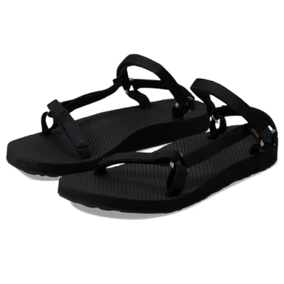 Image of Teva ORIGINAL UNIVERSAL SLIM Womens Walking Sandals in Black 3 UK
