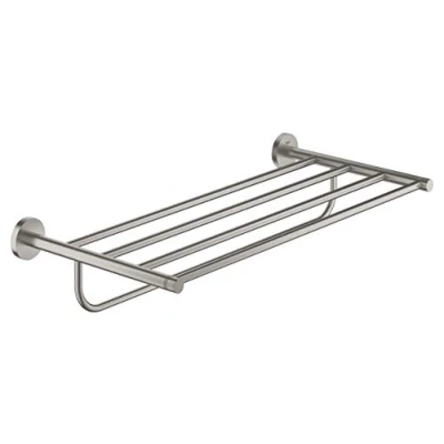 Image of GROHE Essentials New Multi Bath Towel Rack Supersteel 40800DC1