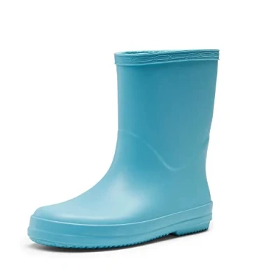 Image of DREAM PAIRS Kids Wellies Boys Girls Wellington Boots Waterproof Non Slip Short Rain Toddler/Little Kid/Big Kid,Size 8 Little Kid,Blue,SDRB2203K E