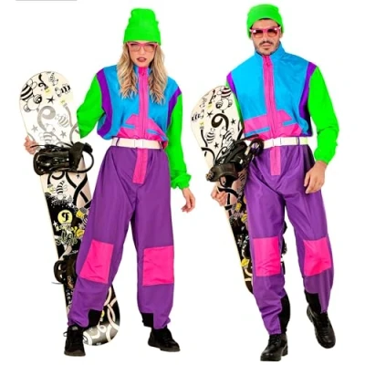 Image of Widmann 07514 Snowboarder Costume, Multicoloured, XL