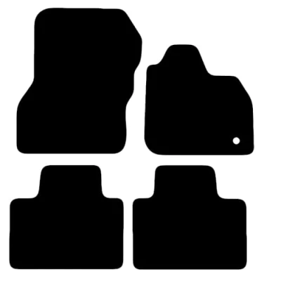 Image of Carsio Tailored Carpet Car Floor Mats For Renault Zoe 2021+ Onwards Fit Mat Complete Accessory Black Custom Fitted All Weather, Anti Slip Backing &amp; Trim