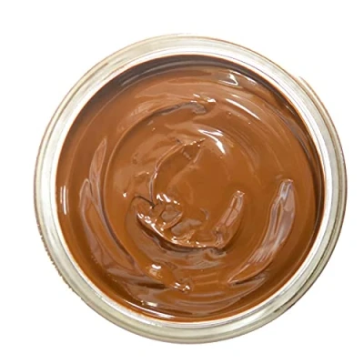 Image of Famaco 50ml Tan Caramel Porc Leather Deluxe Cream Polish for Boot and Shoe with Application Brush Nourish Protector Kit Boots Shoes