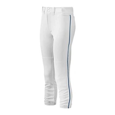 Image of Mizuno Women&#039;s Women s Belted Piped Pant L Navy white, UK
