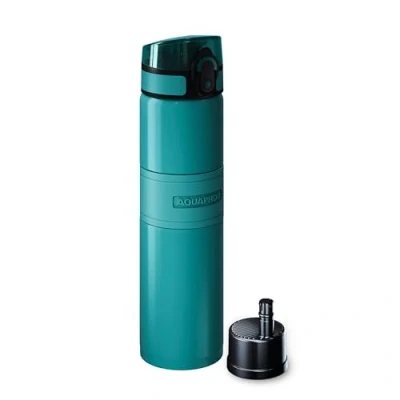 Image of AQUAPHOR City Cool Filter Water Bottle Double Wall Stainless Steel Insulated 500 ml (Bright Blue)
