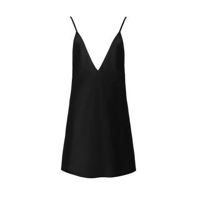 Image of Bluebella Luxury Short Nightie, Women&#039;s, Size: 12, Black