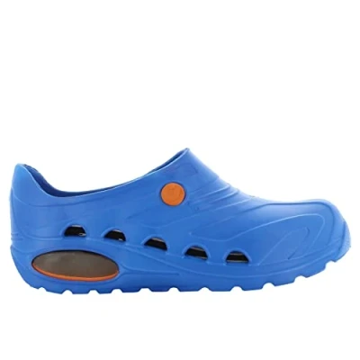 Image of Safety Jogger Lightweight Clog Women Slip On for Men, Anti Slip, Bacterial, Static and Fungal, Ideal Hospital Kitchen, Dark Blue UK 3/3.5