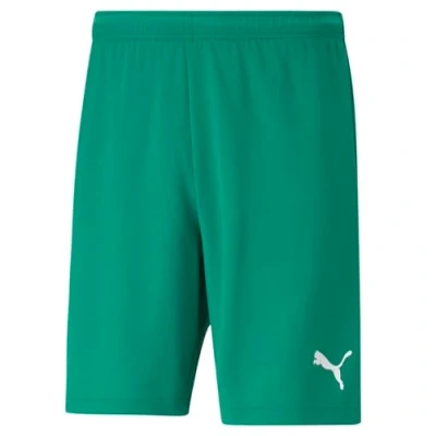 Image of puma Mens Teamrise Shorts, Pepper Green White, 3XL EU
