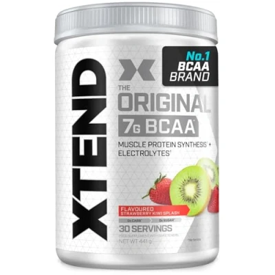 Image of XTEND Original BCAA Powder Strawberry Kiwi Splash 30 Servings 7g BCAAs Per Serving Sugar Free Branched Chain Amino Acids and Electrolytes for Post Workout Muscle Recovery Hydration