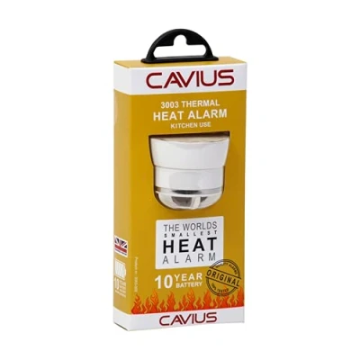 Image of Cavius 10 Year Standalone Battery Heat Alarm, White
