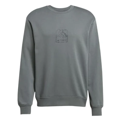 Image of adidas Unisex Terrex Graphic Crew, legend ivy, XXL