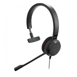 Image of Jabra Evolve 20 SE Mono Headset Microsoft Certified Headphones for VoIP Softphone with Passive Noise Cancellation USB A Cable Controller Black