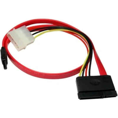 Image of rhinocables SATA Serial ATA Data Power Molex v2 Combo Cable Combined for Hard Drives