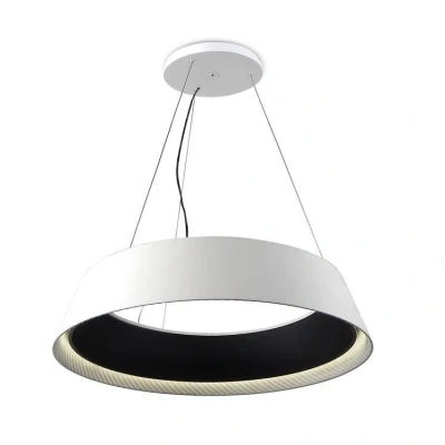 Image of LED 1 Light Large Ceiling Pendant White, Black
