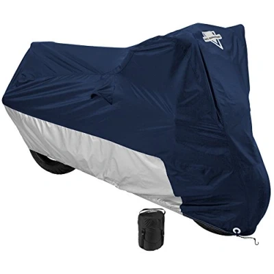 Image of Nelson Rigg Deluxe Motorcycle Cover Weather Protection UV Air Vents Heat Shield Windshield Liner Comp Bag Grommets XX Large fits Touring Motorcycles, also Cruisers and Adventure Motorcycles