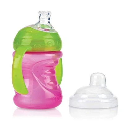 Image of Nuby Swirl Non drip Cup Pink 1 Piece