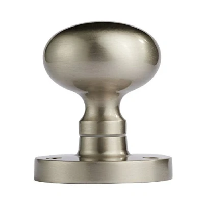 Image of Victorian MORTICE KNOB Mushroom NIS (Satin Nickel)