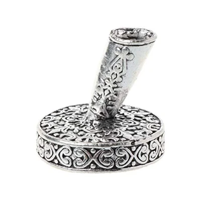 Image of BINGHONG3 Dip Pen Holder,Vintage Metal Round Insertion Holder For Feather Quill Pens School Office Supplies Stationery Student Gift