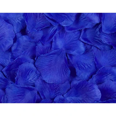 Image of Best Artificial Silk Rose Petals Flower Confetti Wedding Bridal Valentine Arrangement Engagement Party Decoration (Royal Blue, 1000)