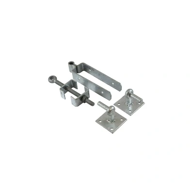 Image of 2x TIMCO Adjustable Hinge Set with Hook on Plate Hot Dipped Galvanised AFHP300G