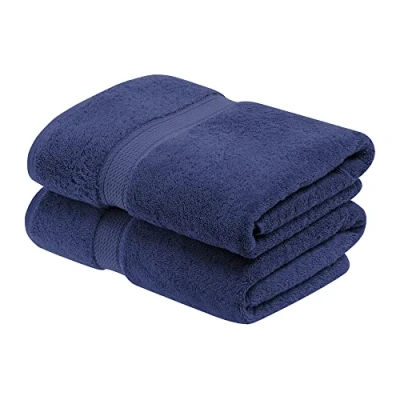 Image of Home City, 100% Cotton, Towel Set, Navy Blue