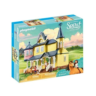 Image of Playmobil 9475 DreamWorks SpiritLucky&#039;s Happy Home, Fun Imaginative Role Play, PlaySets Suitable for Children Ages 4+