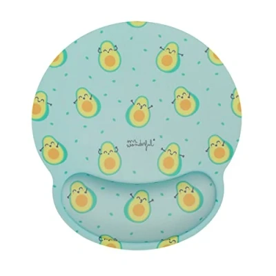 Image of WONDEE Mr Wonderful Mouse Pad Ergonomic Wrist Support Gel Avocates