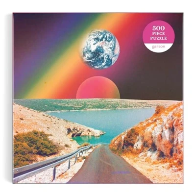 Image of Galison Cosmic Rainbow 1000 Piece Puzzle Featuring Prisms Other Worldly Combinations Of Earth Sea And Cosmos