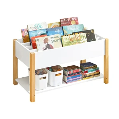 Image of SoBuy KMB35 W, Children Kids Bookcase Book Shelf Toy Storage Display Rack Organizer
