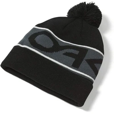 Image of Oakley Factory Cuff Beanie, Blackout, One Size