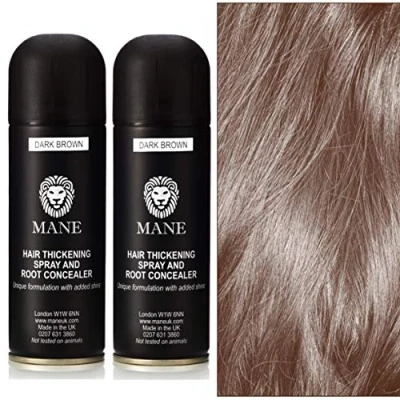 Image of Mane Hair Thickening Spray x 2 DARK BROWN 200 ml direct from the manufacturer