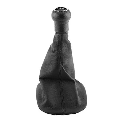 Image of Qiilu 5 Speed Car Gear Shift Knob Gearstick Gaiter Boot Frame Kit