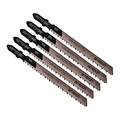 Image of Amtech M1608 5 Piece Reverse Cut Wood Jigsaw Blade Set (AMT101BRF)
