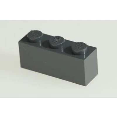 Image of 200x Lego Dark Stone Grey (Dark Grey) 1x3 Bricks Super Pack