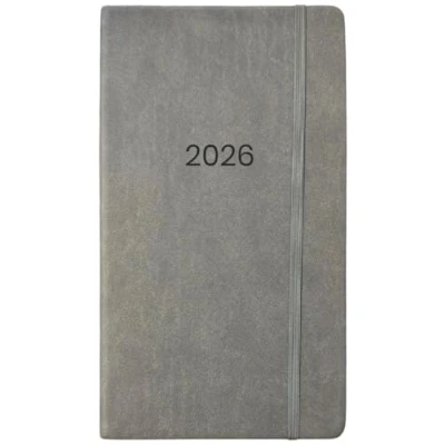 Image of 2025 Diary Slim Size Week to View Diaries Full Year Journal Calendar Planner (Grey)