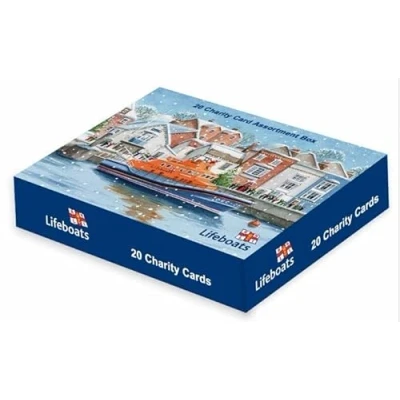 Image of Box of 20 RNLI Charity Christmas Cards