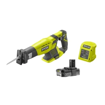 Image of Ryobi RRS1801 L20G Cordless Reciprocating Saw 18V ONE+ Charger System, 2Ah Battery and Blade Complete Kit