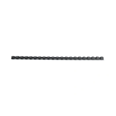 Image of GBC 4028178 CombBind Binding Combs, 14 mm, 125 Sheet Capacity, A4, 21 Ring, Black, Pack of 100