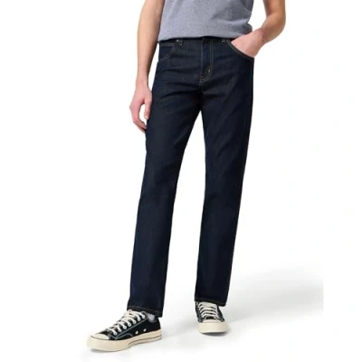 Image of Wrangler Herren Durables Regular Fit Jeans, Rinsewash, 34W / 32L