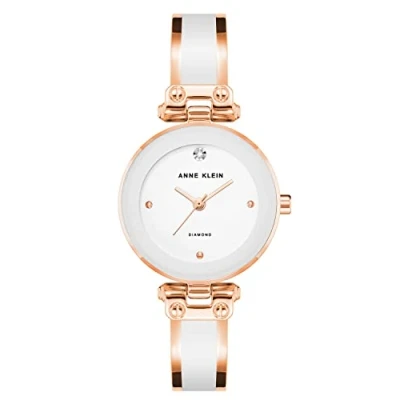 Image of Anne Klein Women&#039;s Genuine Diamond Dial Bangle Watch, AK/1980