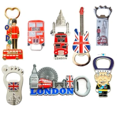 Image of Famous London Icons Mix Fridge Magnet Bottle Openers Set of 8
