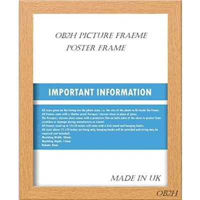 Image of OAK,BLACK,WHITE,A1 A2 A3 A4 A5 PICTURE POSTER FRAMES (OAK, 20 X 16&quot;INCH)