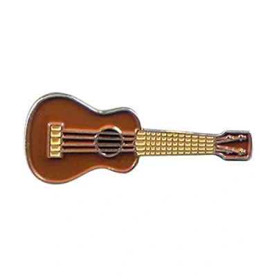 Image of Ukulele Musical Instrument Metal Enamelled Pin Badge Lapel XJKB10 25
