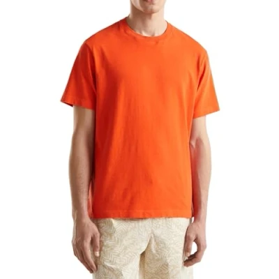 Image of United Colors of Benetton Men&#039;s T Shirt 3f98u105u, red, XS