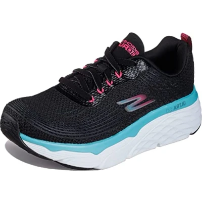 Image of Skechers Women&#039;s Max Cushioning Elite Performance Walking &amp; Running Shoe Sneaker, Black/Multi, 7