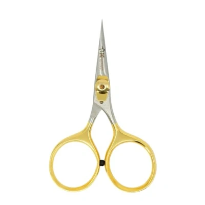 Image of Kingfisher Fly Fishing Tying Razor Scissor, 4in Gold