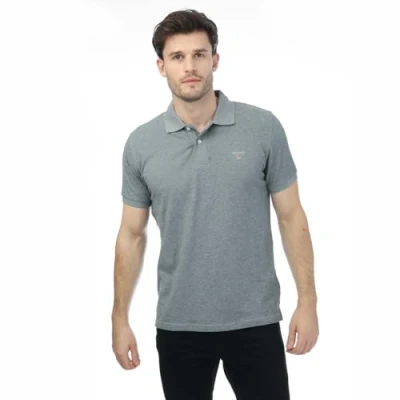 Image of Gant Mens Pique Rugger Polo Shirt in Grey Cotton Size Large