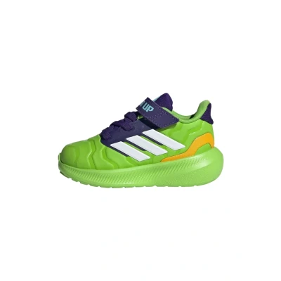 Image of adidas Sportswear Marvel IRON HULK Runfalcon Trainers semi solar green cloud white collegiate purple for kids, Size: 3.5/4K shoes