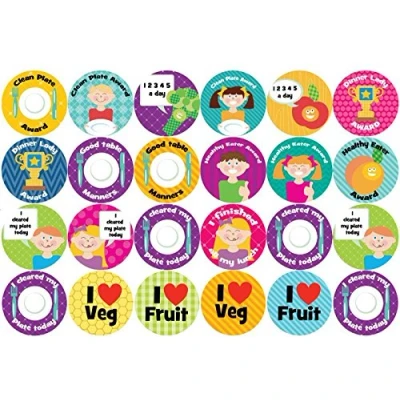 Image of 144 Lunch Time Awards 30mm School Reward Stickers for Teachers or Parents