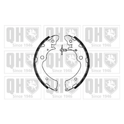Image of 04431S5SE01, 04431S5SE50, 43053SM4E50, 43053SM4E51, 43153S10A01 Brake Shoes QUINTON HAZELL BS816 220mm 35mm HONDA: CR V 2, 1, CIVIC 7 Hatchback