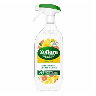 Image of Zoflora Lemon Zing Multipurpose Disinfectant Spray, Antibacterial Multi surface Cleaner, Pet Friendly, Kills 99,9% of Bacteria &amp; Viruses, 1 x 800ml